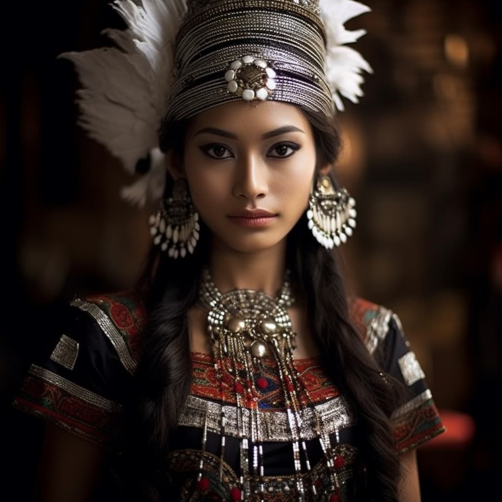 Nias woman from Nias (Indonesia)