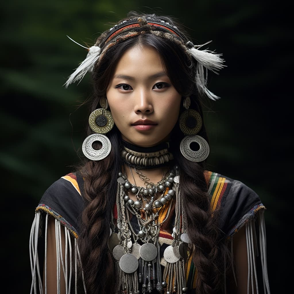 Nyishi woman from Arunachal Pradesh (India)