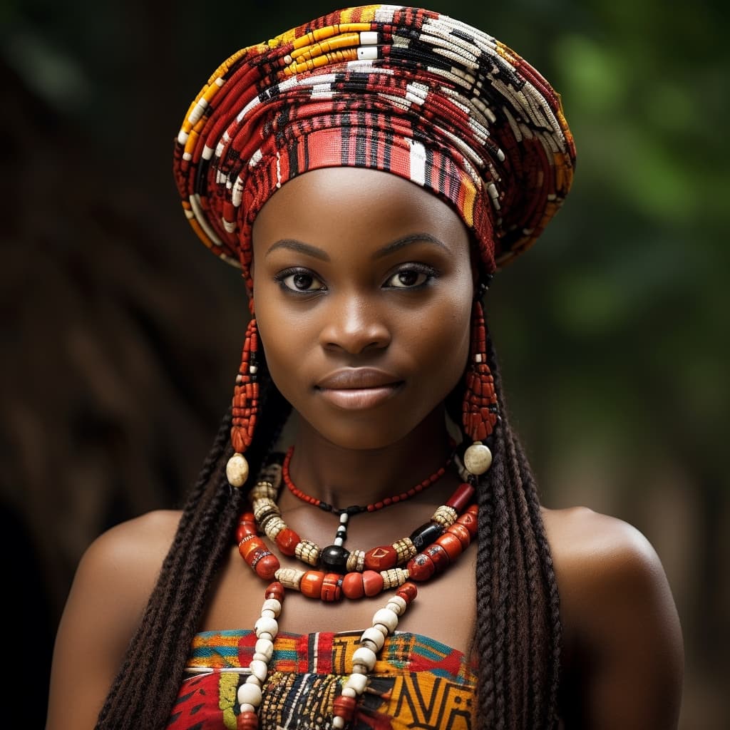 Pende woman from Democratic Republic of the Congo