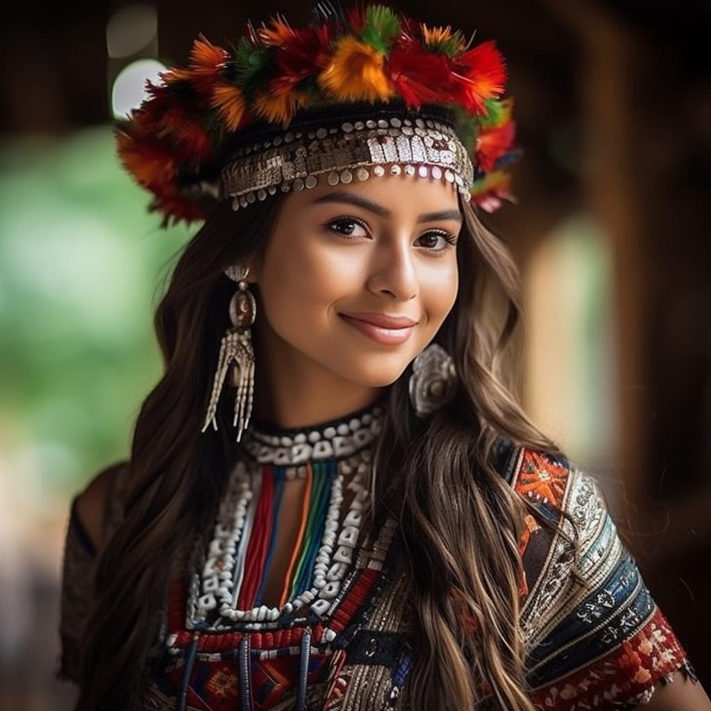 Purépecha woman from Michoacán (Mexico)
