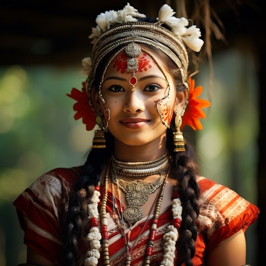 Rajbongshi woman from India (Assam, West Bengal), Bangladesh