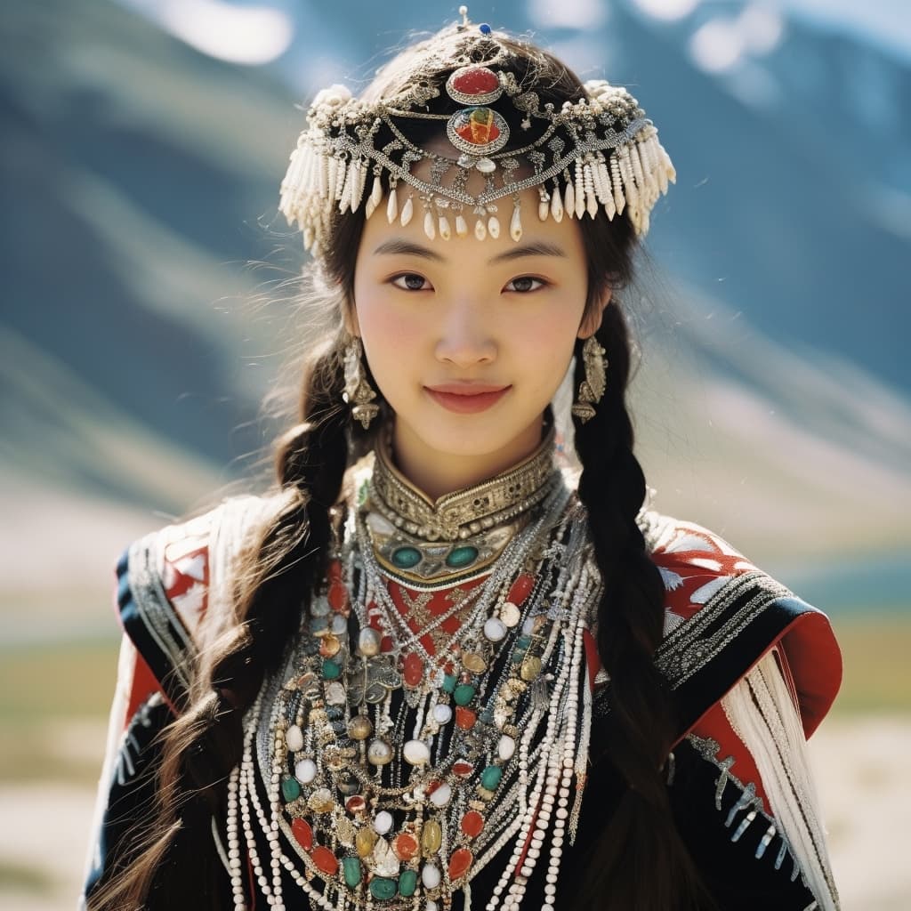 Salar woman from China (Qinghai, Gansu)