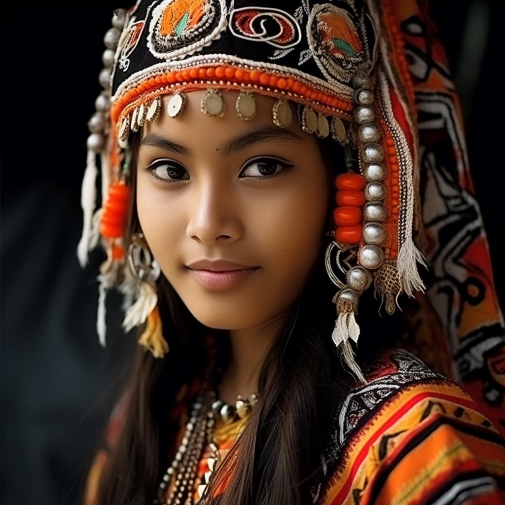 Sangirese woman from Sangihe Islands (Indonesia)