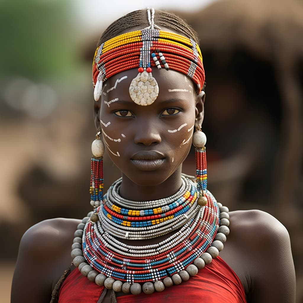 Shilluk woman from South Sudan