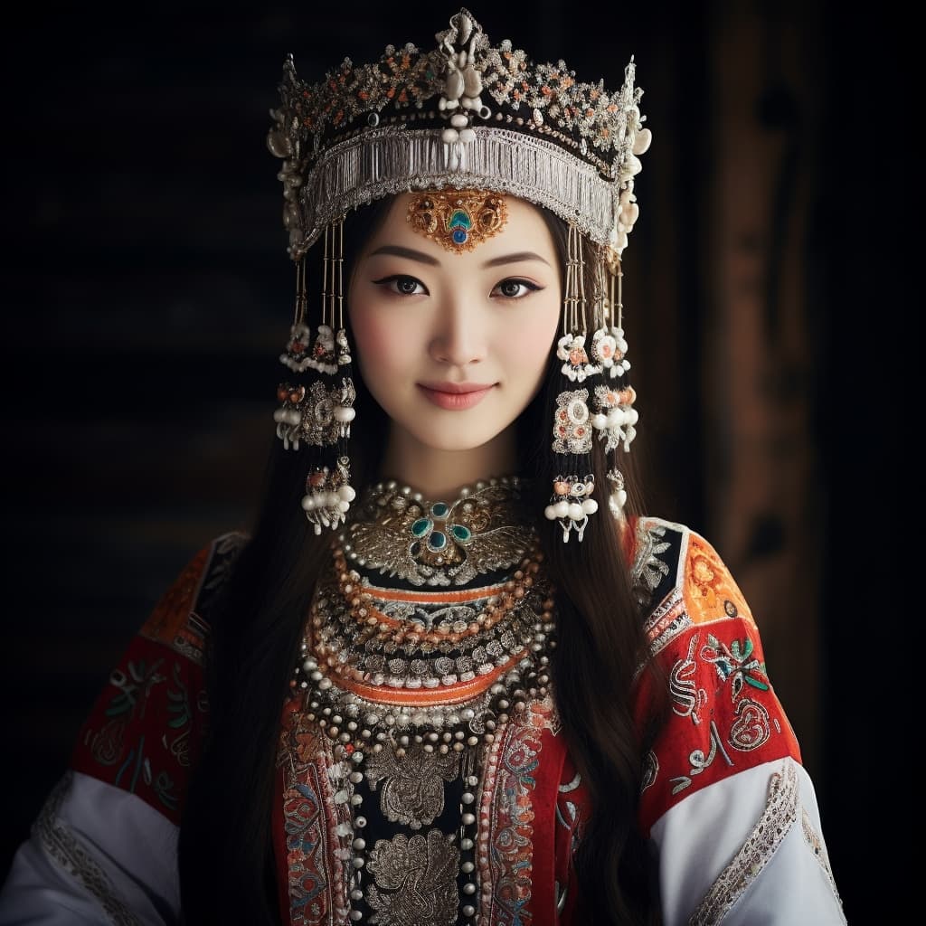 Sibe woman from China (Liaoning, Jilin, Xinjiang)