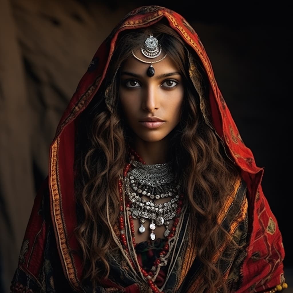 Siddi woman from Pakistan (Baluchistan, Sindh), India (Karnataka, Gujarat, Hyderabad)