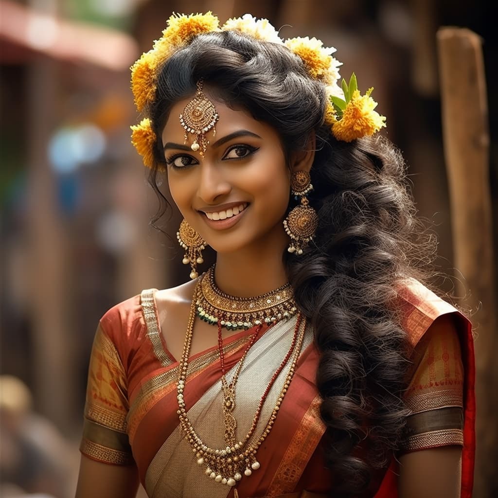 Tamils woman from Tamil Nadu (India), Sri Lanka (Northern and Eastern Provinces)