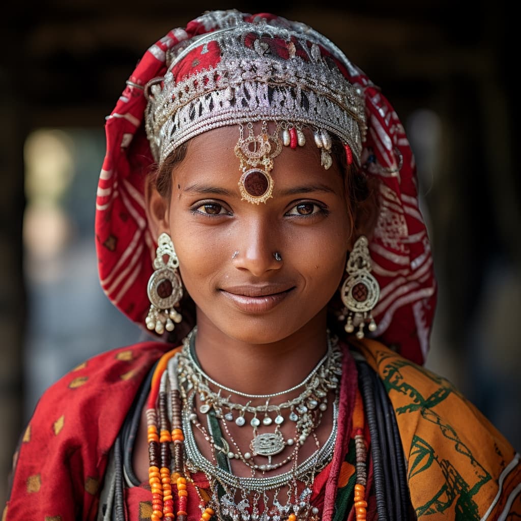 Tharus woman from Terai Region (India, Nepal)