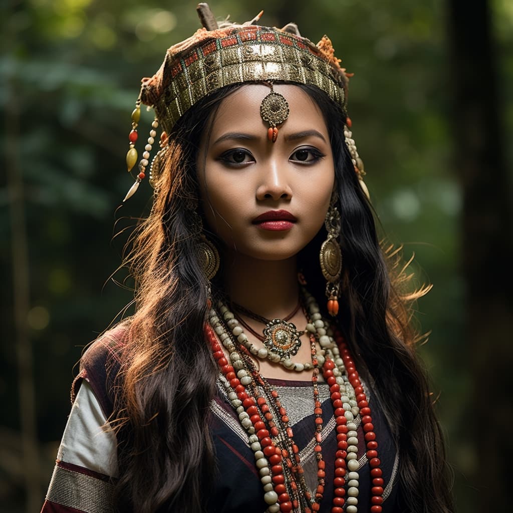 Tiwa woman from India (Assam, Meghalaya)