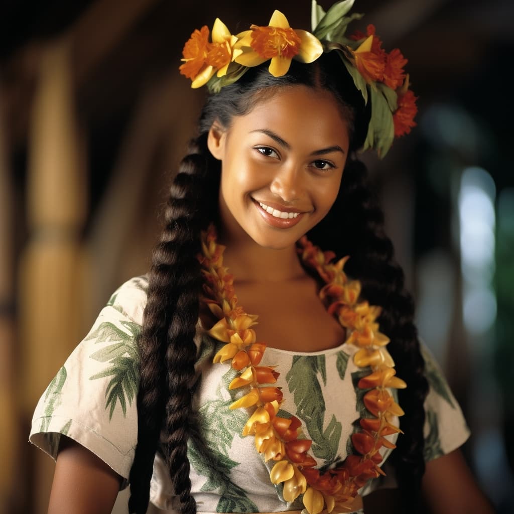 Tokelauans woman from Tokelau — West Oceania