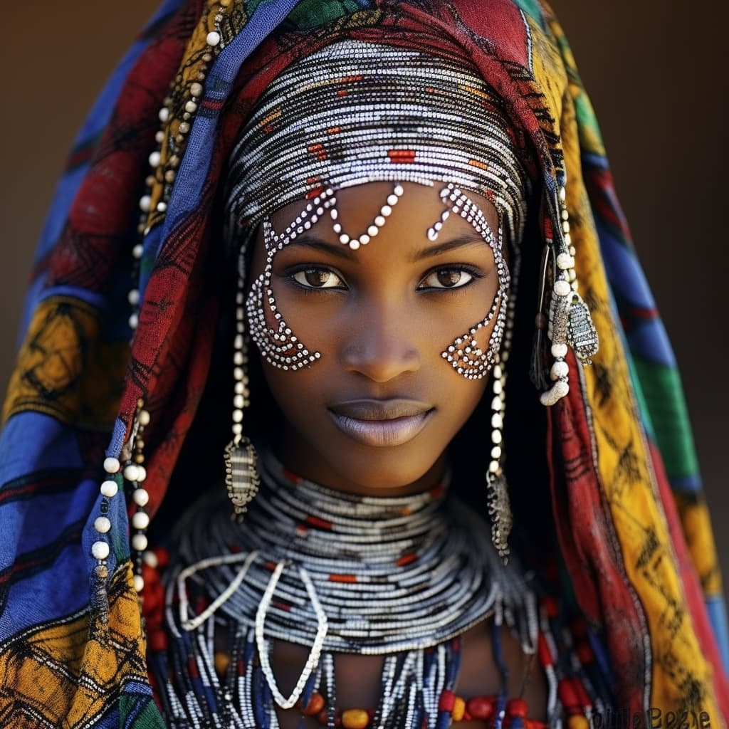Toubou woman from Toubouland (Chad, Niger, Sudan, Libya)