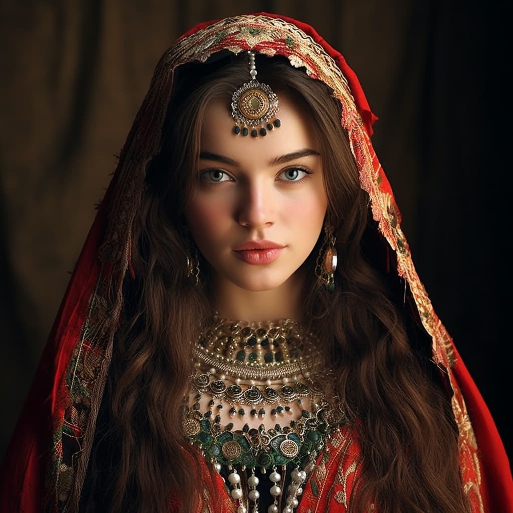 Turkmens woman from Turkmenistan, Turkmen Sahra, Afghanistan
