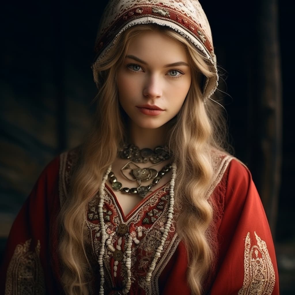 Udmurts woman from Udmurtia (Russia)