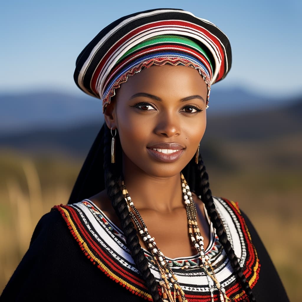 Xhosa woman from Xhosaland (South Africa)