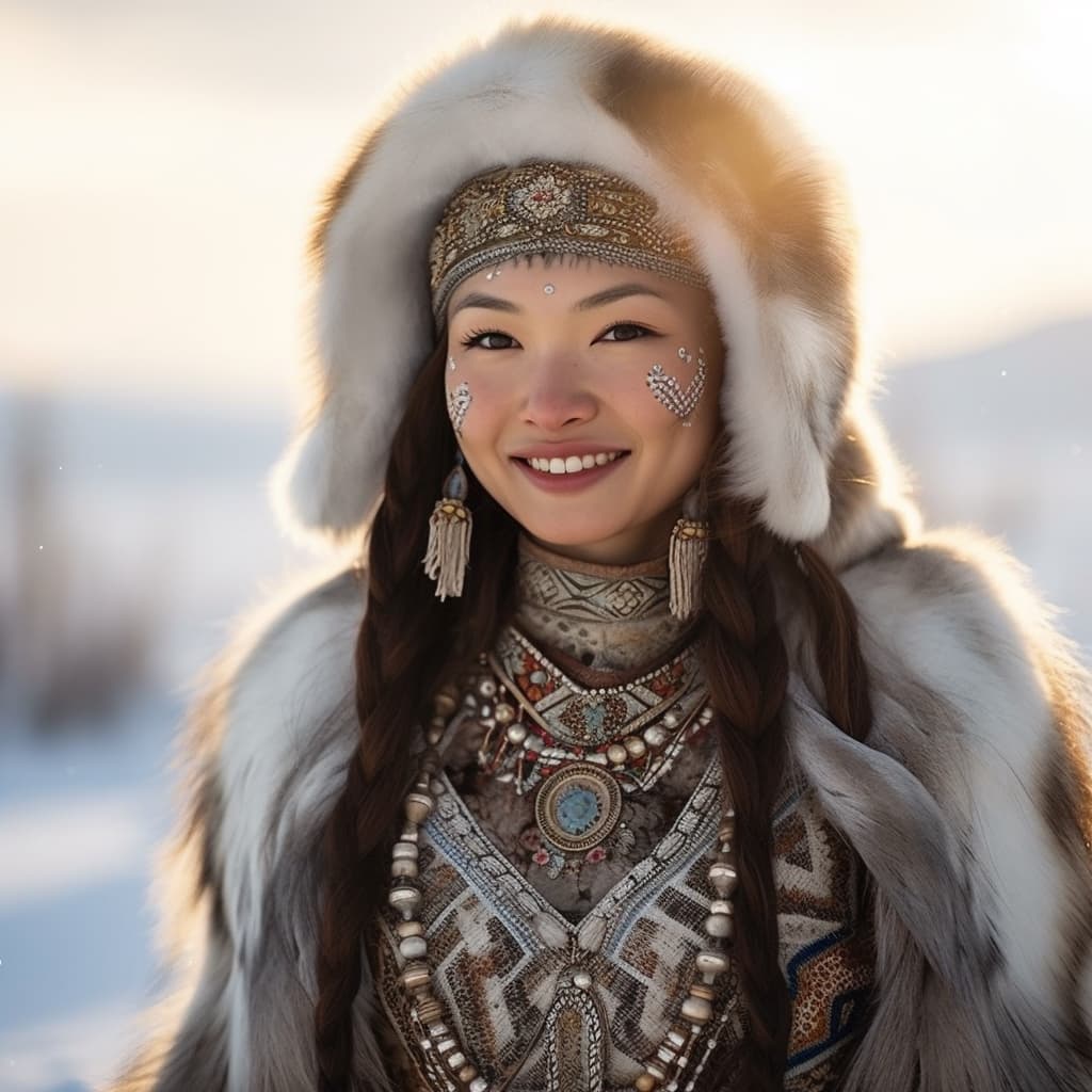 Yakuts woman from Yakutia (Russia)