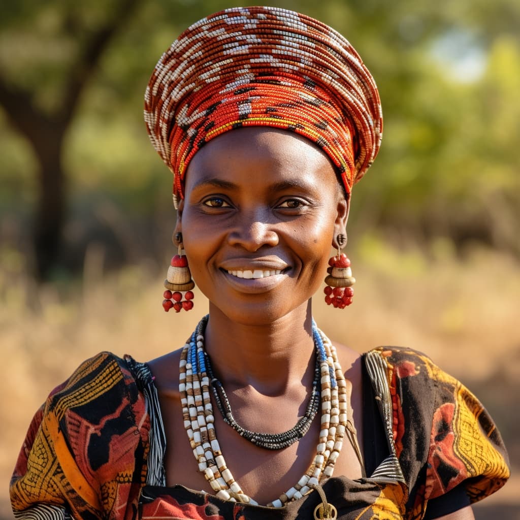 Yao woman from Malawi, Mozambique, Tanzania (Ruvuma and Mtwara Regions)