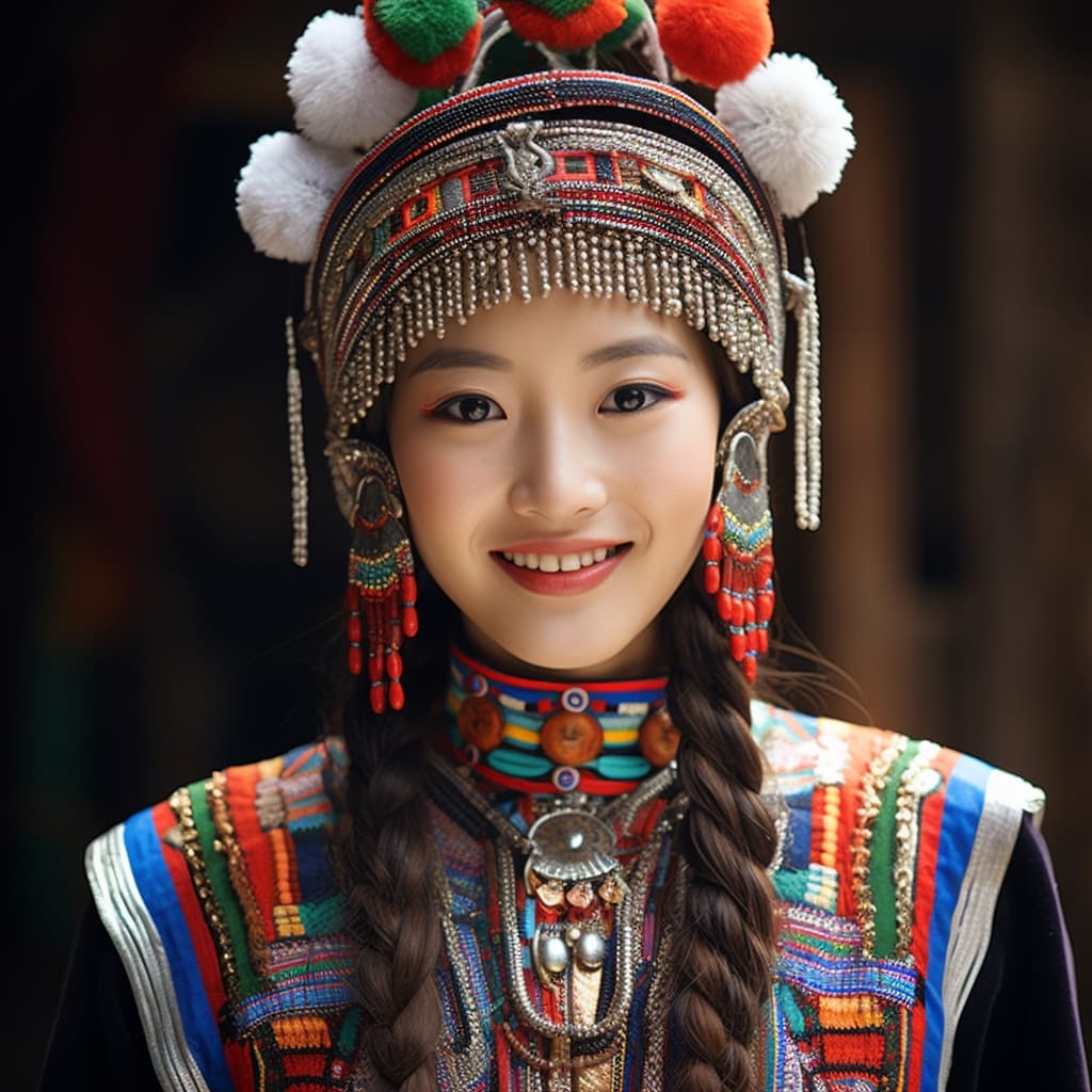 Yi woman from China (Yunnan, Sichuan, Guizhou, Guangxi)