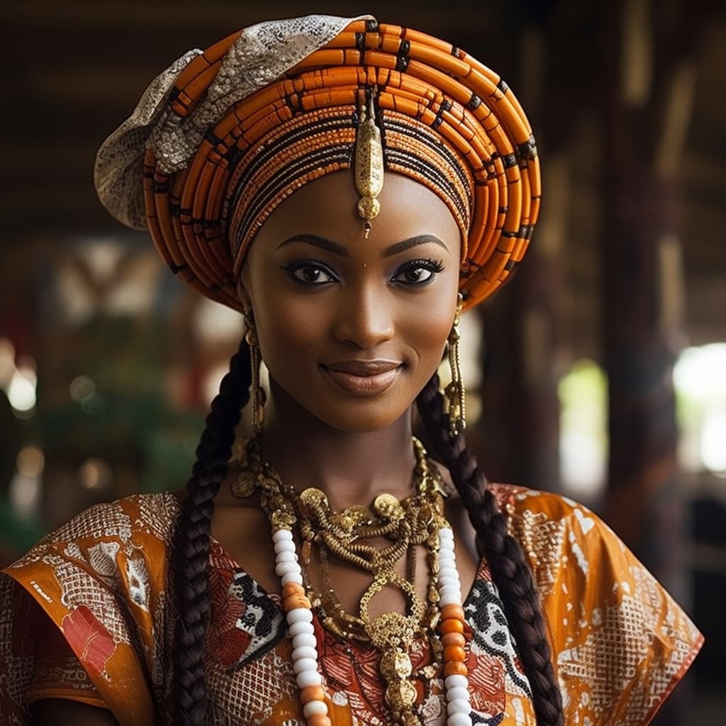 Yoruba woman from Yorubaland (Nigeria, Benin, Togo)