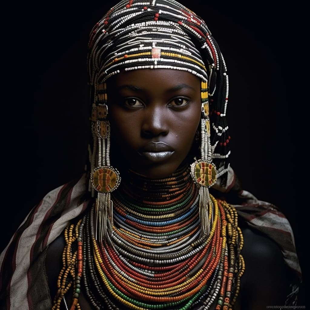 Zande woman from Democratic Republic of the Congo, Central African Republic, South Sudan