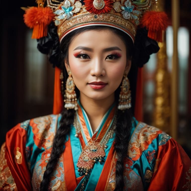 Evenks woman from Russia, China