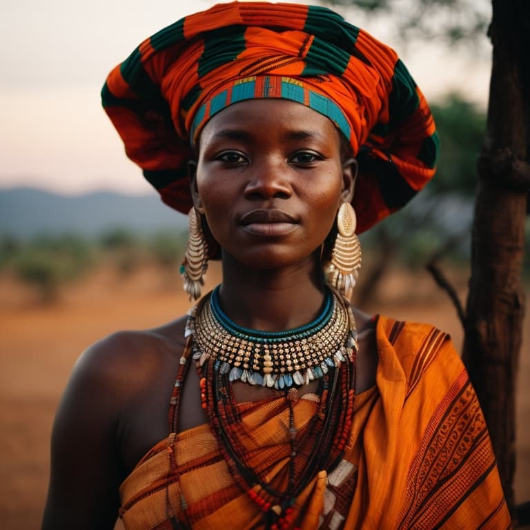 Chewa woman from Malawi, Zambia, Zimbabwe, Mozambique