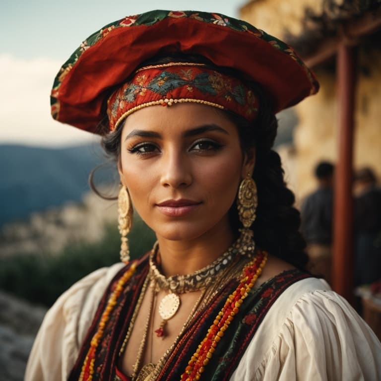 Corsicans woman from Corsica (France)