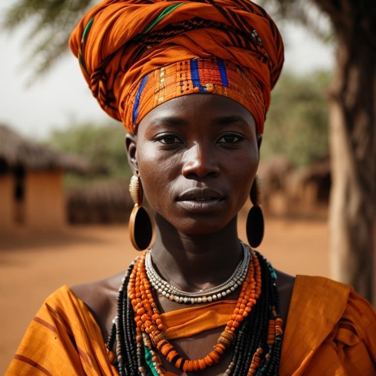 Dagaaba woman from Ghana, Burkina Faso