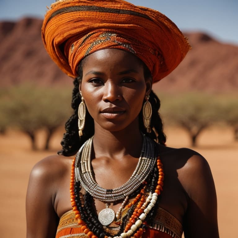 Damara woman from Damaraland (Namibia)